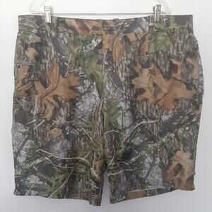 Mossy Oak Shorts Mens XL Camouflage Cargo Obsession Lightweight 10" Inseam